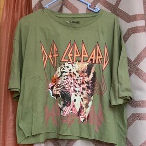 Def Leppard crop top